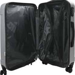 vidaXL Kuffert med lås 3 pcs Sølv 50 x 31 x 78 cm ABS Plastik
