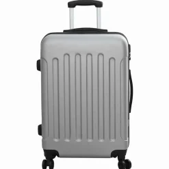 vidaXL Kuffert med lås 3 pcs Sølv 50 x 31 x 78 cm ABS Plastik