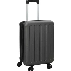 vidaXL Kuffert med lås Mørkegrå 34 x 23 x 55.5 cm ABS Plastik
