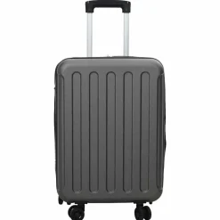 vidaXL Kuffert med lås Mørkegrå 34 x 23 x 55.5 cm ABS Plastik