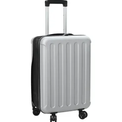 vidaXL Kuffert med lås Sølv 34 x 23 x 55.5 cm ABS Plastik