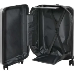 vidaXL Kuffert med lås Sølv 34 x 23 x 55.5 cm ABS Plastik