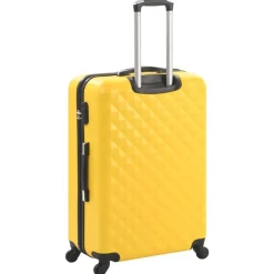 vidaXL kuffertsæt i 3 dele hardcase ABS gul
