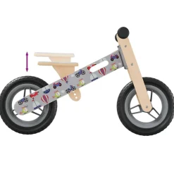 vidaXL løbecykel til børn print grå