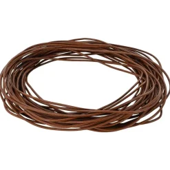 vidaXL Lædersnor Lys Brun Ø1 mm x 5 m Læder