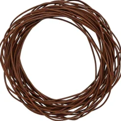vidaXL Lædersnor Lys Brun Ø1 mm x 5 m Læder