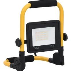 vidaXL LED-projektør med håndtag 30 W varmt hvidt lys