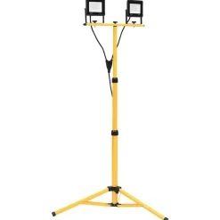 vidaXL LED-projektør med stativ 2x20 W varm hvid