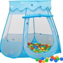 vidaXL legetelt til børn med 250 bolde 102x102x82 cm