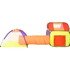 vidaXL legetelt til børn 338x123x111 cm 250 bolde flerfarvet