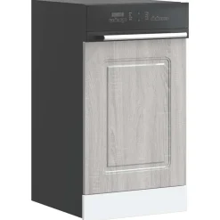 vidaXL låge til opvaskemaskine Kalmar 45x1,5x57 cm grå sonoma-eg