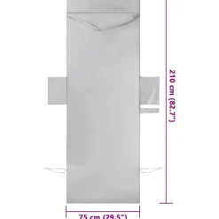 vidaXL Liggestols håndklæder 2 pcs Grå 210 x 75 cm