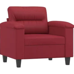 vidaXL lænestol 60 cm kunstlæder vinrød