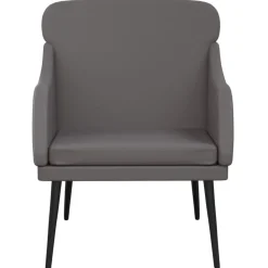 vidaXL lænestol 63x76x80 cm kunstlæder grå