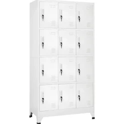 vidaXL lockerskab med 12 rum 90x45x180 cm