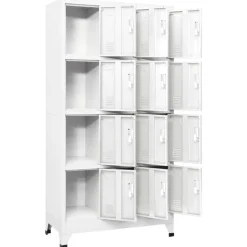 vidaXL lockerskab med 12 rum 90x45x180 cm