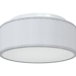vidaXL Loftlampe med spotlights Grå 30 x 30 x 13,5 cm Stof