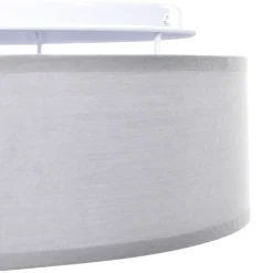 vidaXL Loftlampe med spotlights Grå 30 x 30 x 13,5 cm Stof