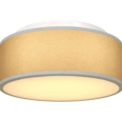 vidaXL Loftlampe med spotlights Grå 30 x 30 x 13,5 cm Stof
