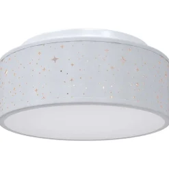 vidaXL Loftlampe med spotlights Grå 30 x 30 x 13,5 cm Stof