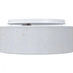 vidaXL Loftlampe med spotlights Grå 30 x 30 x 13,5 cm Stof