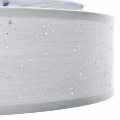 vidaXL Loftlampe med spotlights Grå 30 x 30 x 13,5 cm Stof