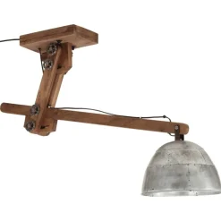 vidaXL loftlampe 105x30x65-108 cm 25 W E27 vintagesølv