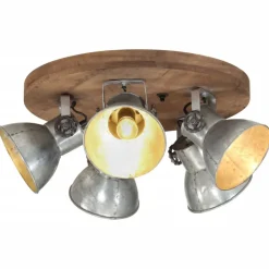 vidaXL loftlampe 50x50x25 cm 25 W E27 vintagesølv