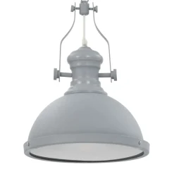 vidaXL loftslampe rund E27 grå