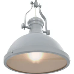 vidaXL loftslampe rund E27 grå