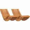 vidaXL Lounger 2-person 2 pcs Brun 154 x 60 x 74 cm Massivt Akacietræ