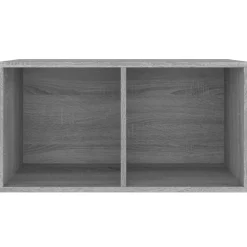 vidaXL lp-reol 71x34x36 cm konstrueret træ grå sonoma-eg