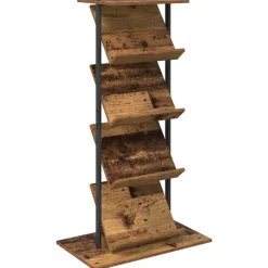 vidaXL Magasin Rack Gammelt træ 68 x 40 x 123.5 cm Konstrueret træ