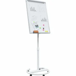 vidaXL Magnetisk whiteboard Grå og Hvid 62 x 62,5 x 197 cm EPS