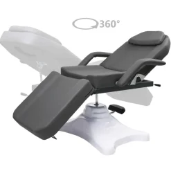 vidaXL massagebord 180x62x(86,5-118) cm grå