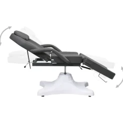vidaXL massagebord 180x62x(86,5-118) cm grå