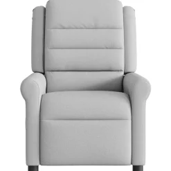 vidaXL massagestol stof skygrå