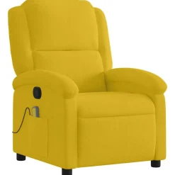 vidaXL massagestol velour gul