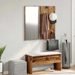 vidaXL møbelsæt til entré konstrueret træ gammelt træ-look