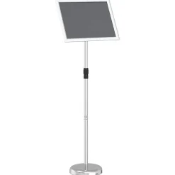 vidaXL Messeskærme Sølv 30 x 25 x 128 cm Aluminium