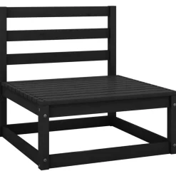 vidaXL midtermodul til havesofa massivt fyrretræ sort