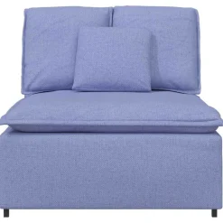 vidaXL modulopbygget sofacentermodul med hynder 100 cm jeansblå