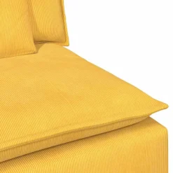 vidaXL modulopbygget sofacentermodul med hynder 100 cm lysegul