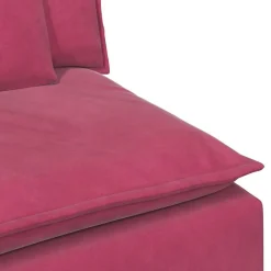 vidaXL modulopbygget sofacentermodul med hynder 100 cm vinrød