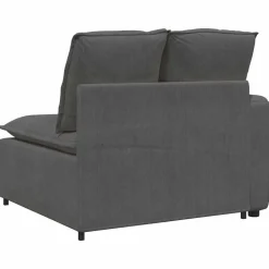 vidaXL modulopbygget sofaarmlænsendemodul med hynder 100 cm mørkegrå