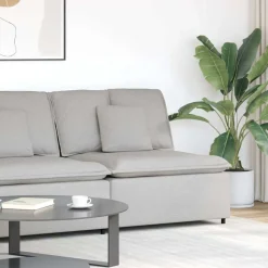 vidaXL modulopbygget sofacentermodul med hynder 100 cm skygrå