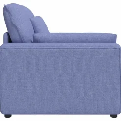 vidaXL modulopbygget sofaarmlænsendemodul med hynder 100 cm jeansblå
