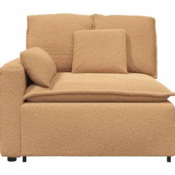 vidaXL modulopbygget sofaarmlænsendemodul med hynder 100 cm beige