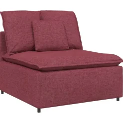 vidaXL modulopbygget sofacentermodul med hynder 100 cm vinrød