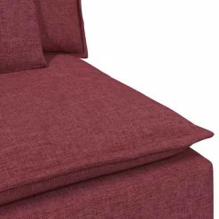 vidaXL modulopbygget sofacentermodul med hynder 100 cm vinrød